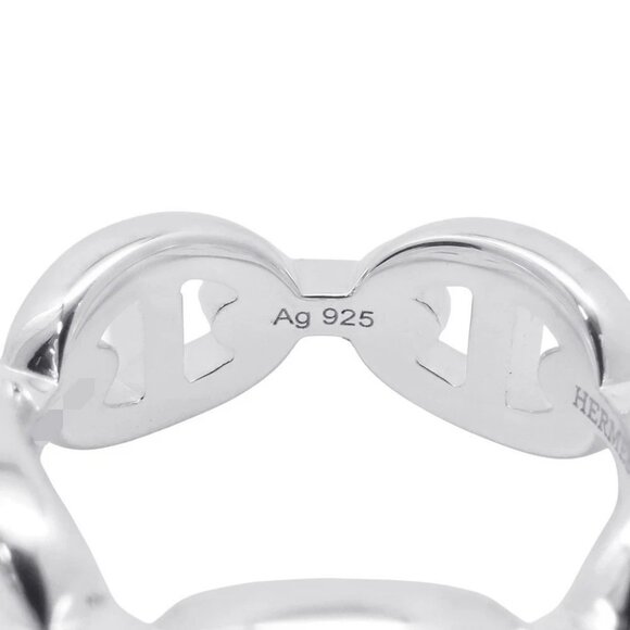 HERMES Chaine d'Ancre Anchene Ring Size PM - Picture 4 of 9
